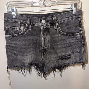 Levi's Black Denim Shorts